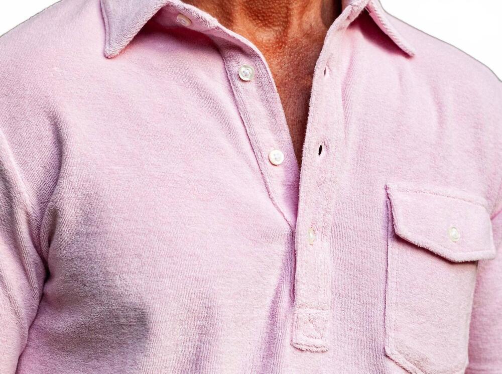 NEW CRIQUET men's terrycloth players shirt in afternoon delight - Picture 4 of 5